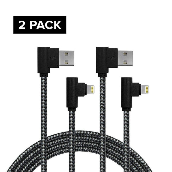 AussieSuperStore Homeware Supplies Super Tough Duty 90 Degree Angle Charger - Data Sync for iPhone and iPad  Super Tough Duty 90 Degree Angle Charger | iPhone Accessories MOBI78NLELBOWBLKX2